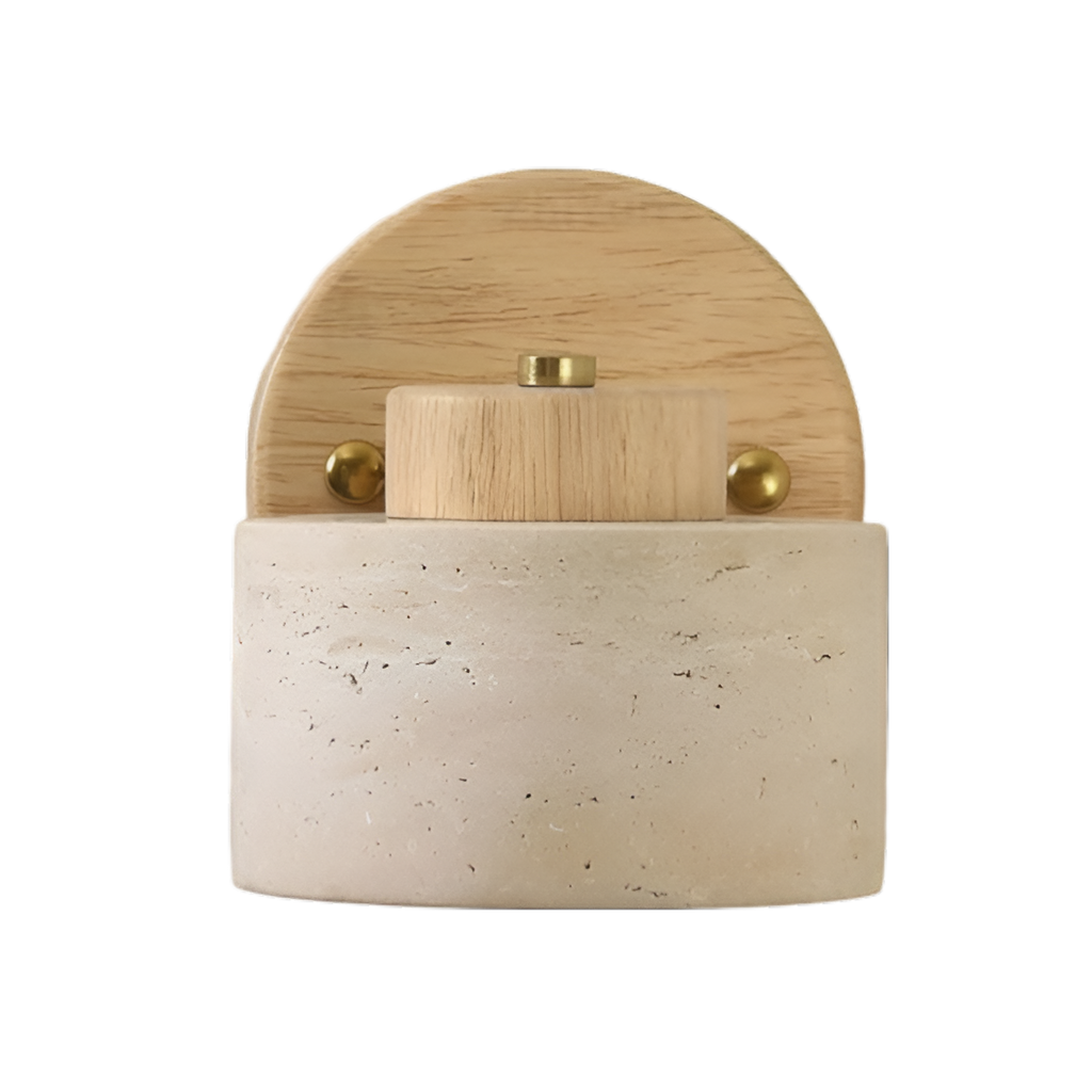 Lumera Lune Minimalistische Travertine Wandlamp - Verstelbare Wandverlichting