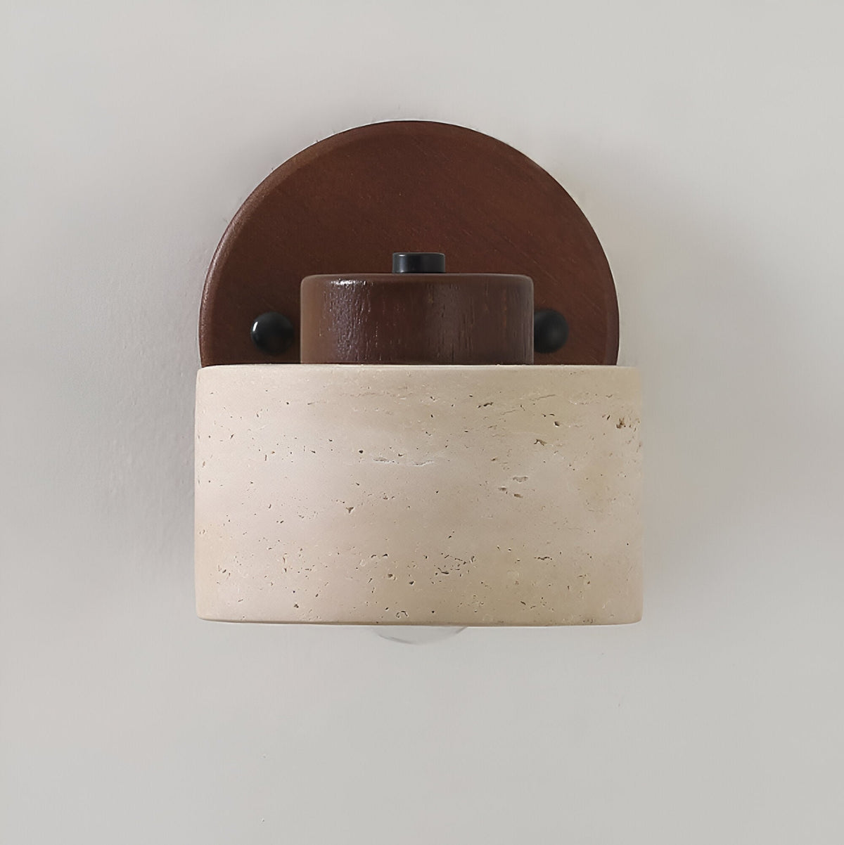 Lumera Lune Minimalistische Travertine Wandlamp - Verstelbare Wandverlichting
