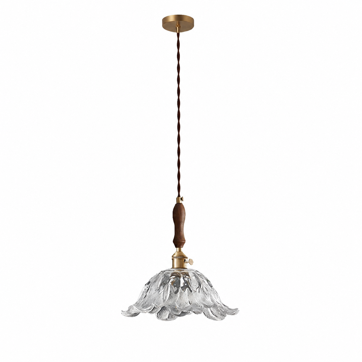 Lumera Lune Retro Franse Glazen Hanglamp - Klassieke Sfeerverlichting Design Lamp