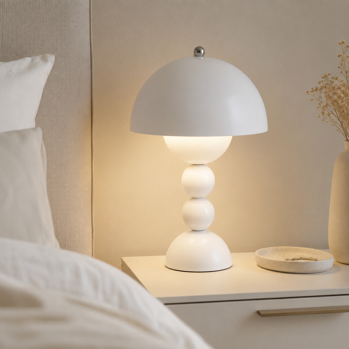 Lumera Lune Nordic Draadloze Tafellamp - Retro Design Lamp