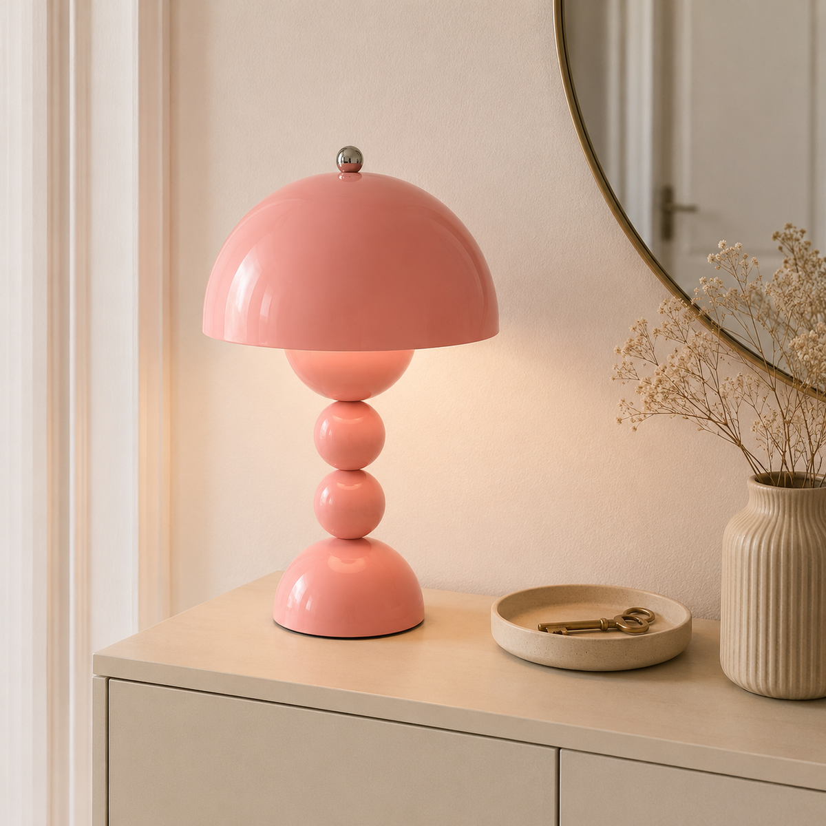 Lumera Lune Nordic Draadloze Tafellamp - Retro Design Lamp