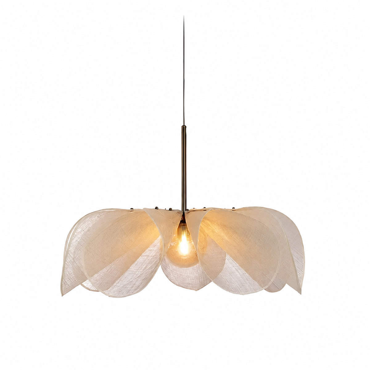 Lumera Lune Nordic Flower Hanglamp - Sculpturale Fabric Design Verlichting