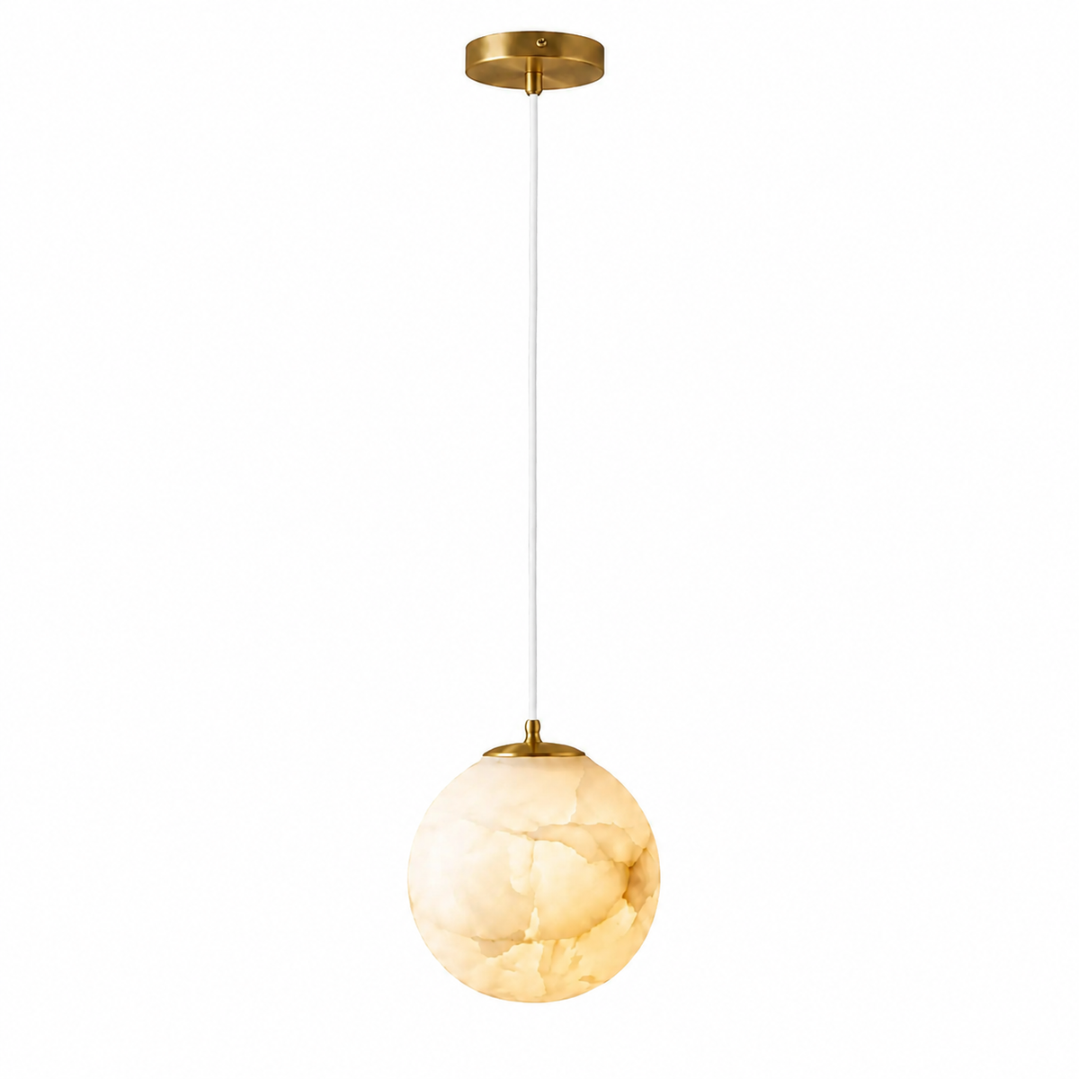 Lumera Lune Japandi Alabaster Hanglamp - Natuursteen Verlichting