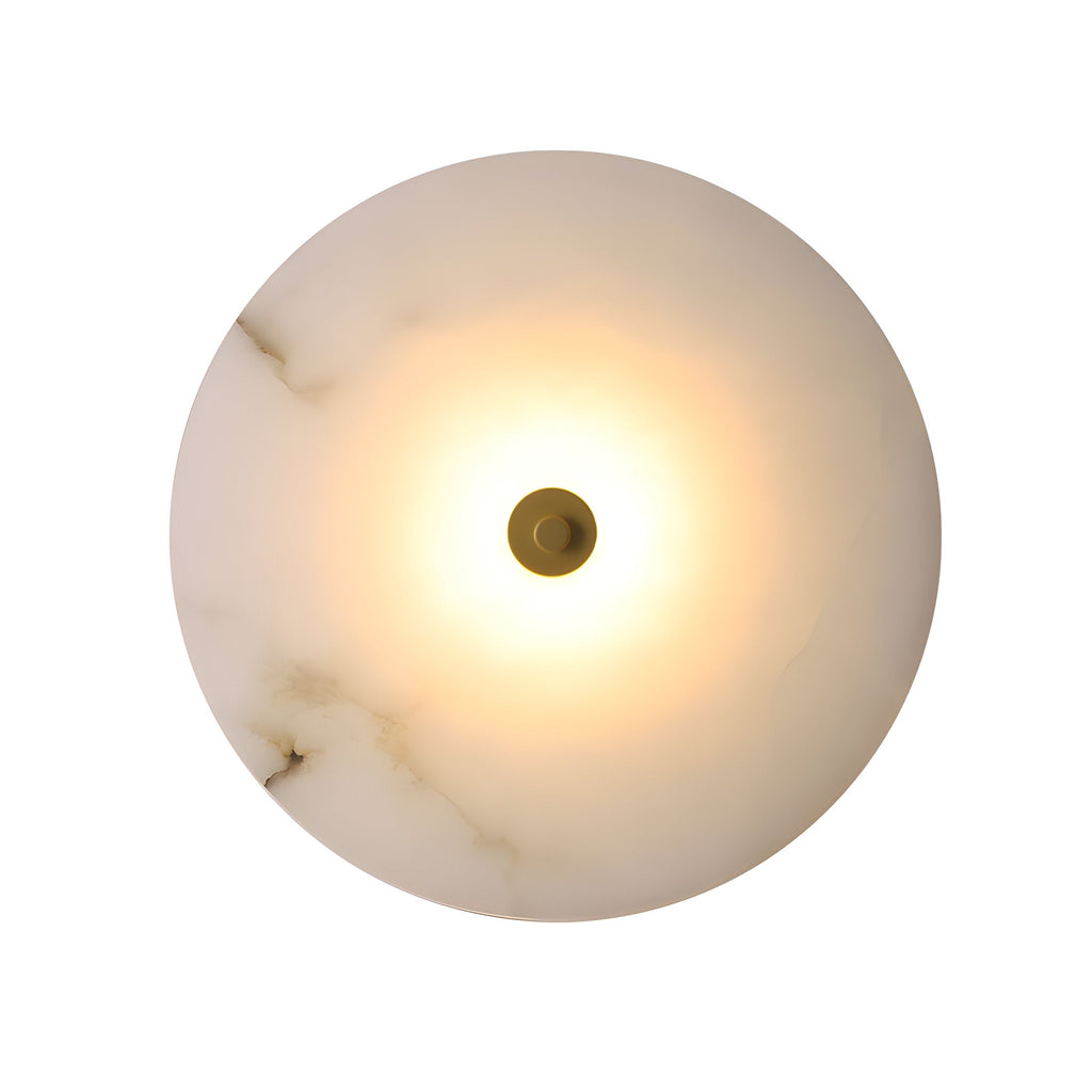 Lumera Lune Ronde Alabaster Wandlamp - Sfeerverlichting met Warm Diffuus Licht
