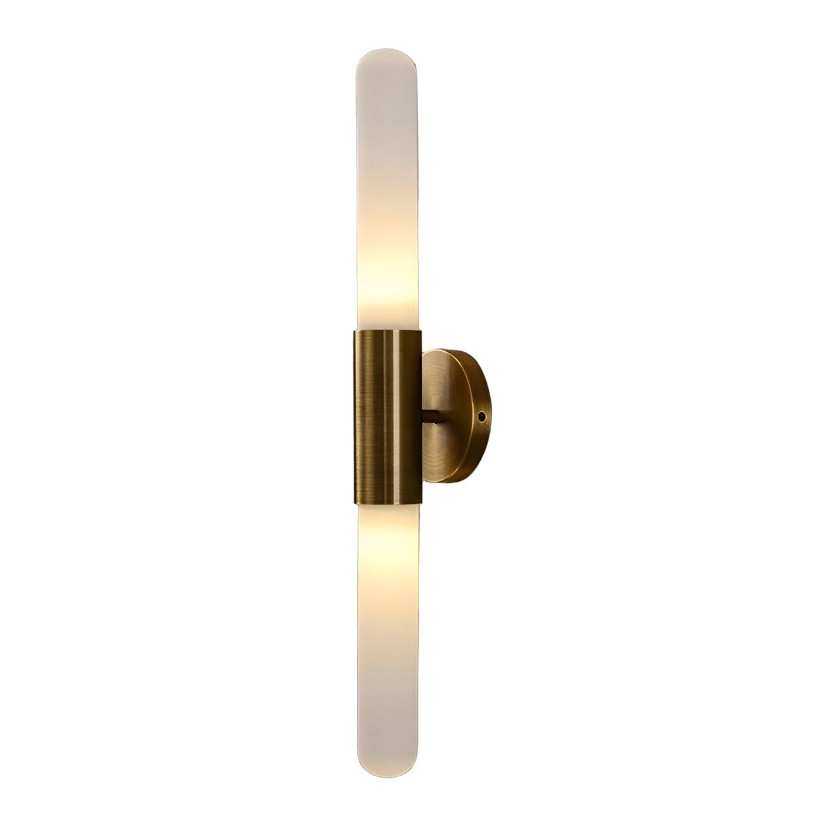 Lumera Lune Luxe Nordic Wandlamp - Geribbeld Glas & Metalen Houder