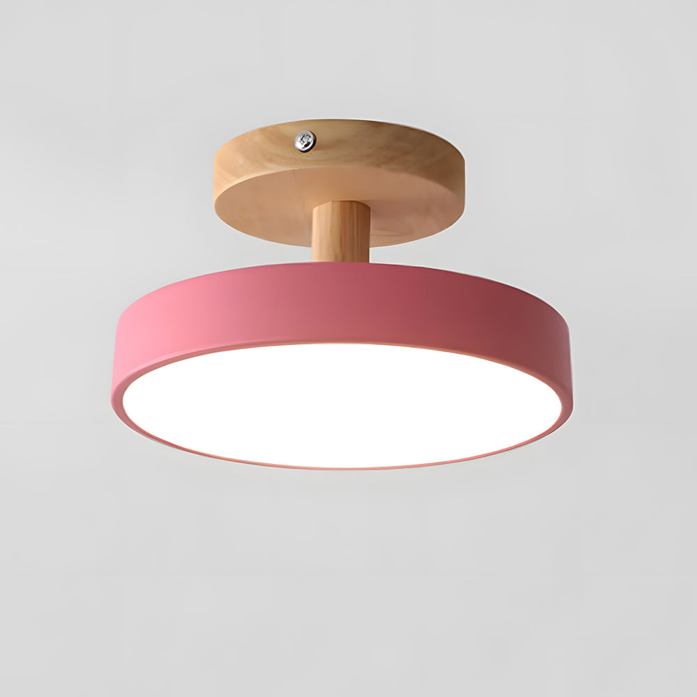 Lumera Lune LED Plafondlamp - Minimalistisch Design met Houten Accent