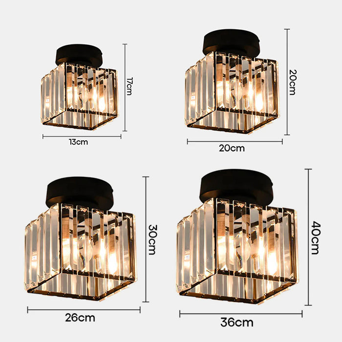 Lumera Lune Plafondlamp - Chique Glasverlichting voor Hal en Woonruimte
